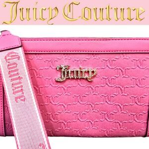 Juicy Couture Blank Canvas Triangular Frame Pouch- Pink
